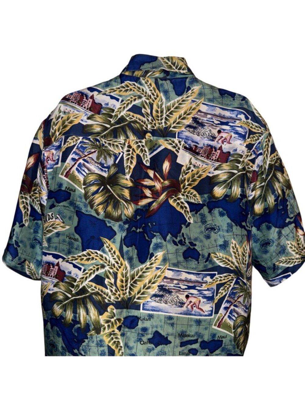 VTG Silk Traders Button Shirt Mens XL Beach Vacation Aloha Hawaiian Retro - Picture 5 of 7
